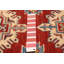 Tapis rouge foncé en laine noué à la main de conception unique 3 pi 6 po x 5 pi 2 po Finest Ghazni