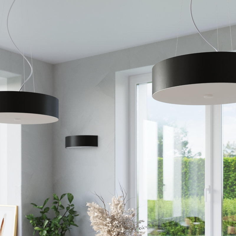 Cahoon 3 - Light Shaded Pendant, Black