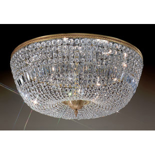 Crystal Baskets Crystal Semi Flush Mount