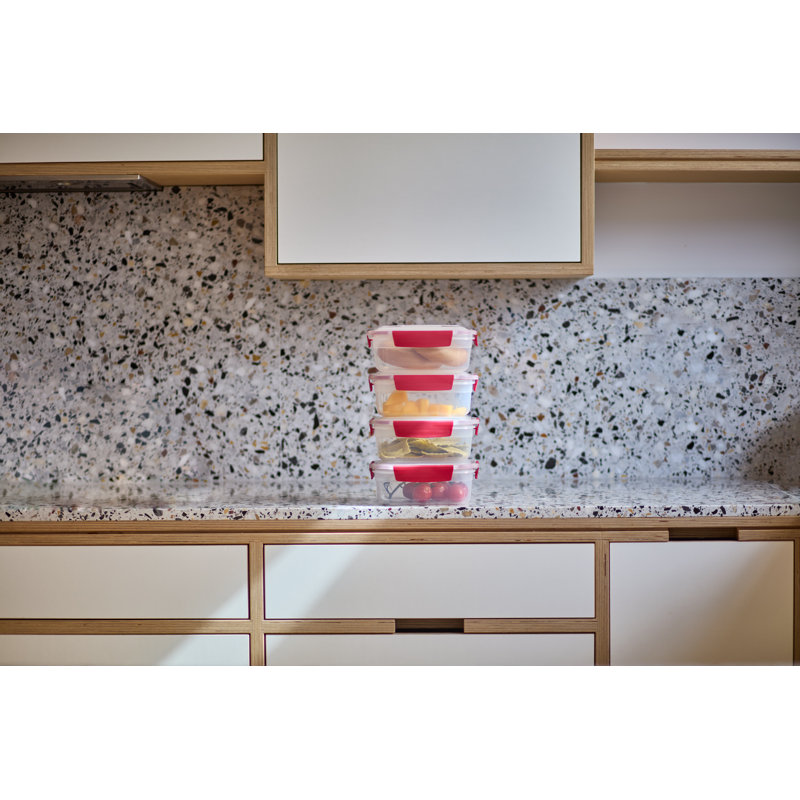Ensemble de contenants pour aliments rectangulaires 8 pièces Joseph Lock