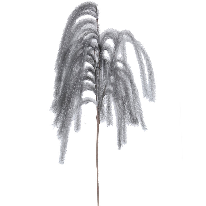Fabric Pampas Grass Arrangement, Grey