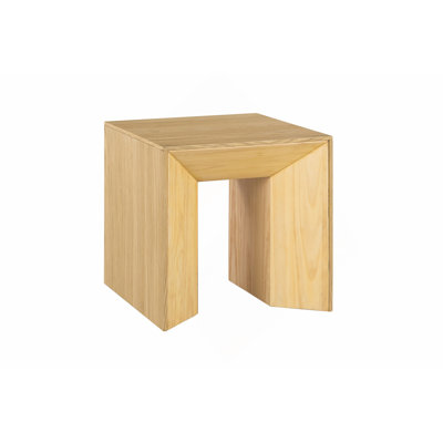 Natural Oak Finish End Table