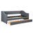 Versatile Storage Twin Daybed Upholstered In Grey Linen For Elegant Bedroom Setup
