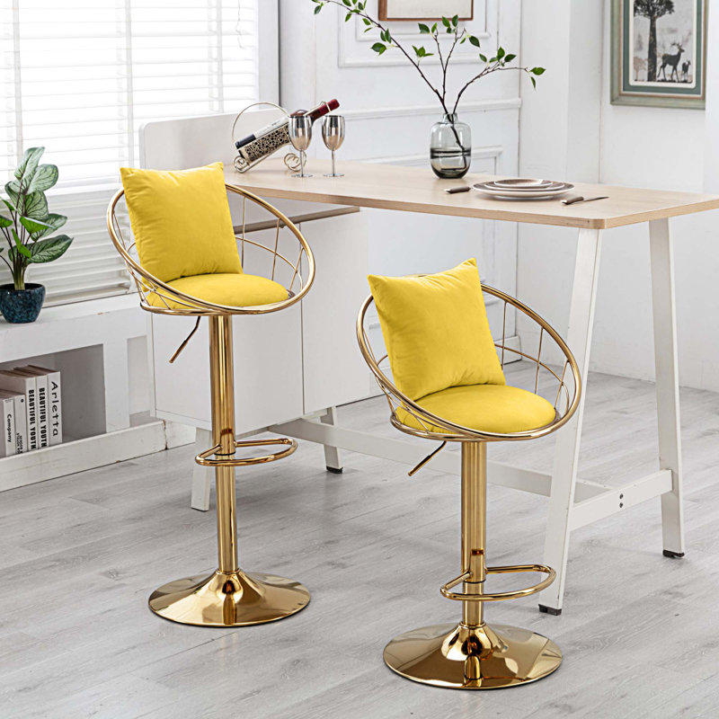 Tabouret Julliette, Jaune