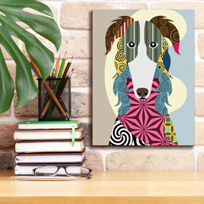 Rayshawn " Borzoi Russian Wolfhound " by Lanre Adefioyue