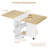 Atna Oak Solid Wood Base Dining Table