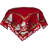 Joswick Santa Claus Christmas Trees Red Table Topper (33" Square)