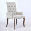 Chaise d'appoint rembourrée avec pieds courbés-343496352