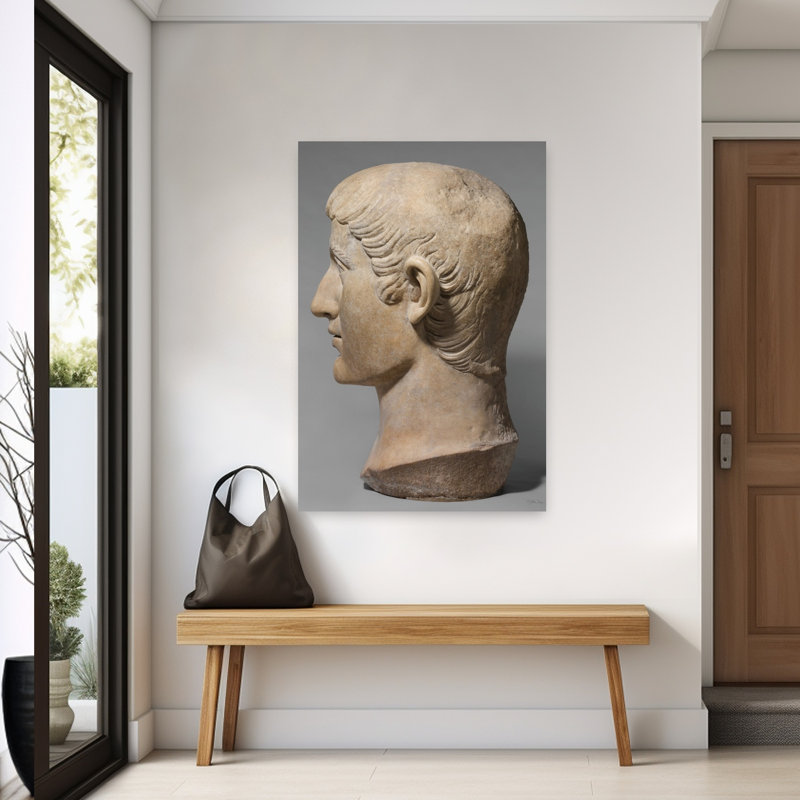 Empereur Constantin 2, art contemporain abstrait, H 60 po x l 40 po