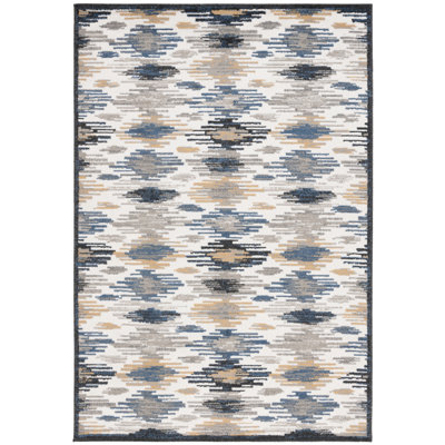 Tapis abstrait en jute / polypropylène tissé à la machine Kiira