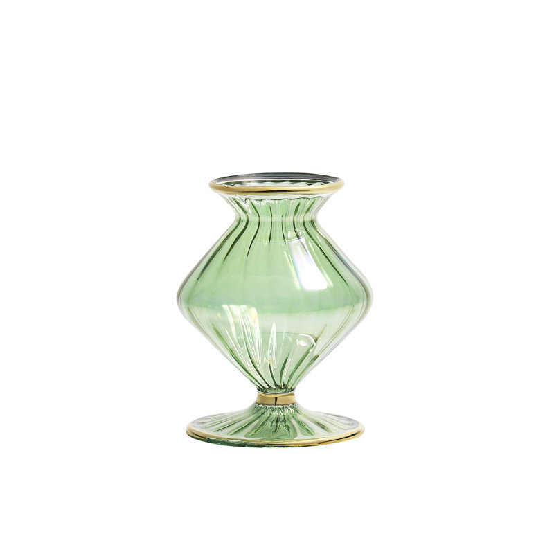 F2023 Handmade Glass Table Vase, Green