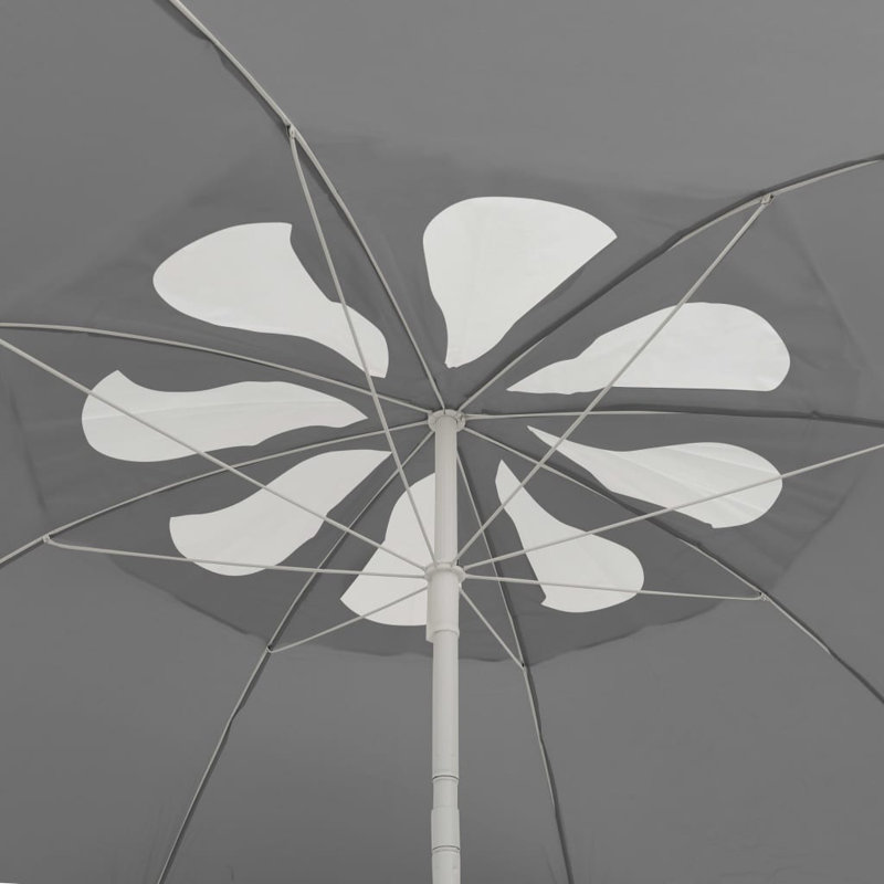 Mitcham 265cm Tilt Beach Parasol, Anthracite