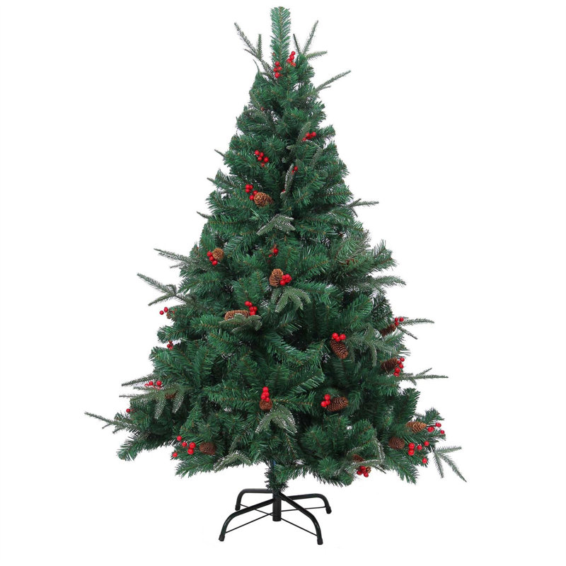 Lighted Artificial Christmas Tree, 6 ft.