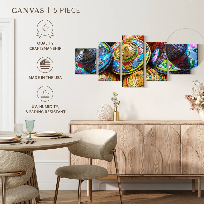 Asian Rice Hat, 42" H x 92" W