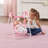 Doll Swing and Carrier in Pink Gingham