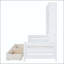 Lit de jour simple en bois avec 2 tiroirs et armoire et tablette tout-en-un-844804109