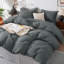 3-Piece Dyed Duvet Cover Set With Pillowcases-115637874-115637878