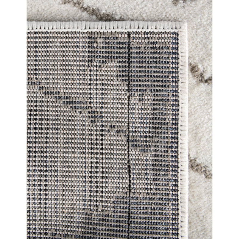 Latitude Run® Vefsna Nikolis Rug Ivory, Runner 2'7" x 12'