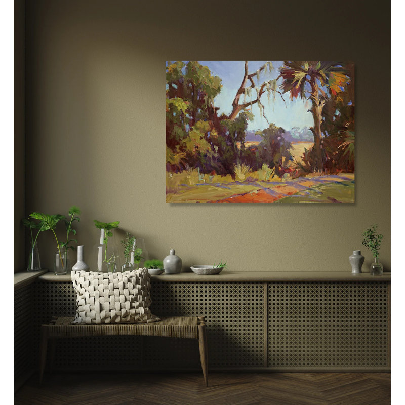 Kiawah Marsh Wetlands Print by John Beard, 20" H x 24" W x 1.75" D, White Framed Canvas