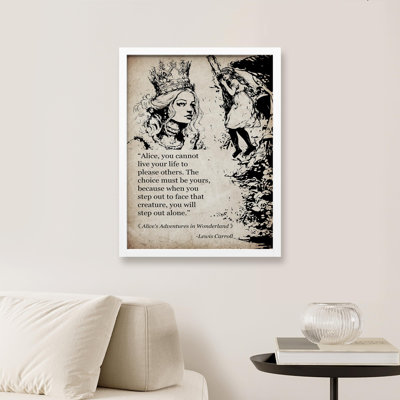 " Alice In Wonderland Cheshire Cat Beauty Quote "