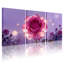«Mauve rose», reproduction d'art sur toile tendue sur toile (ensemble de 3)-752661240