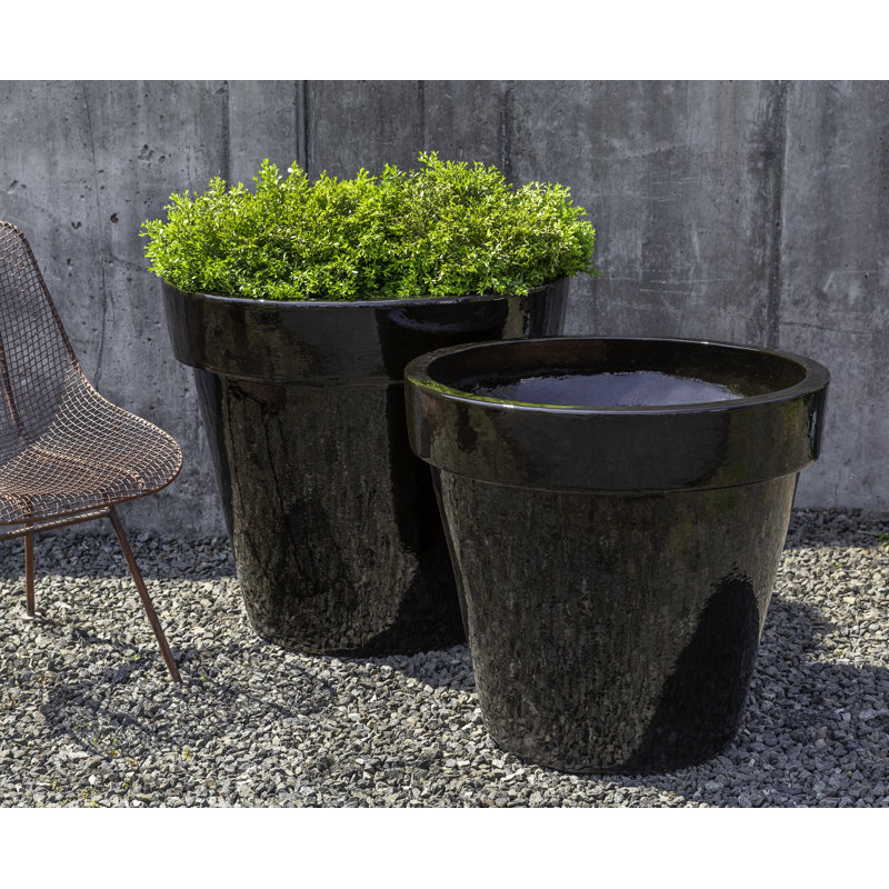 Ensemble de pots à fleurs en terre cuite 2 pièces Batcheller, Cola