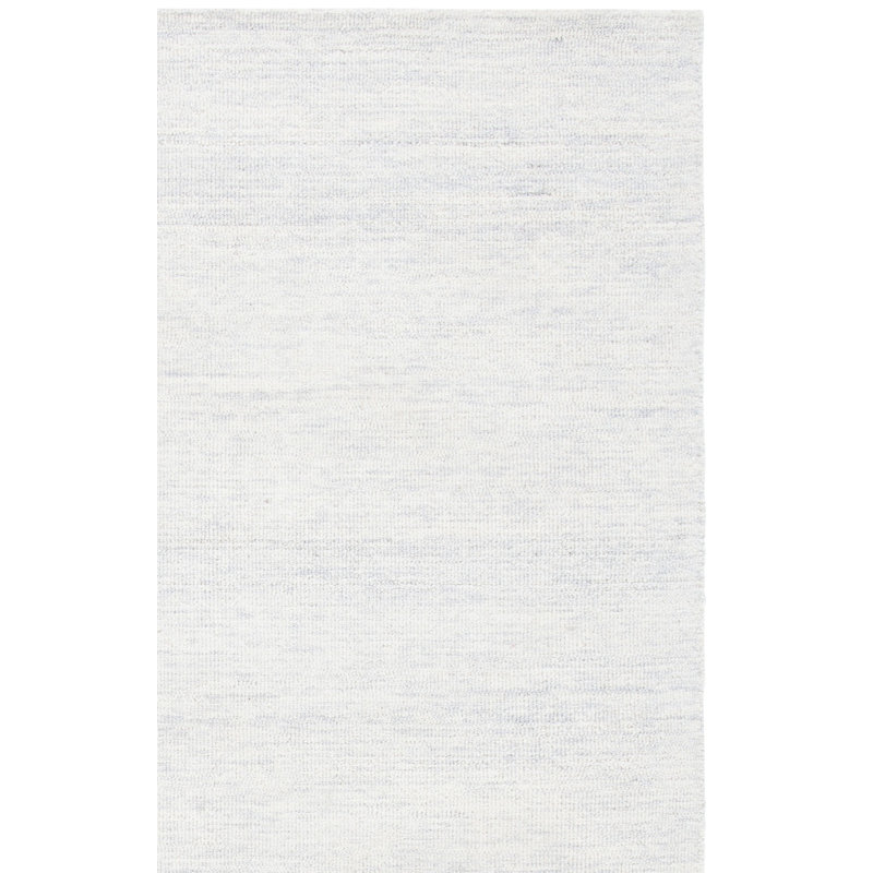 Estilla Metro Hand Tufted Wool/Cotton Solid Color Rug in Ivory, Runner 2'3" x 7'