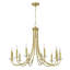 Lustre à intensité variable 12 lumières Freddye