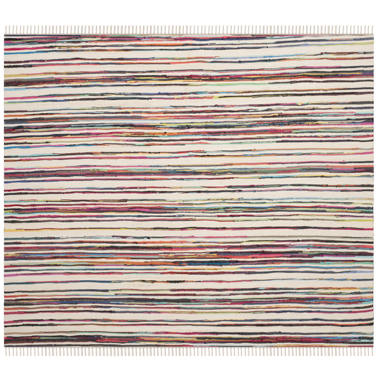 Burks Rug Hand Woven Cotton Abstract Rug