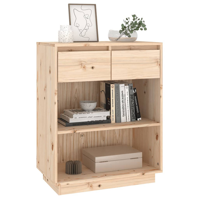 Ireion 60cm Solid Wood Console Table, Brown