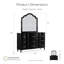 Commode 9 tiroirs avec miroir Seabliss-1461148075