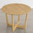 Modern Round Wood Dining Table with Cross-Leg Solid Wood Base-1070070215