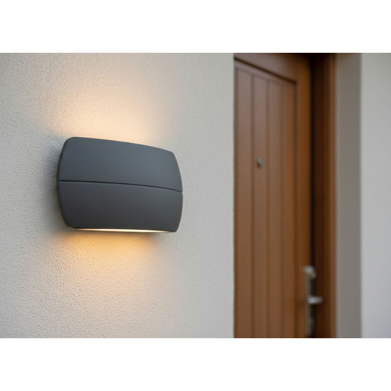 11cm H Integrated LED Outdoor Sconce, Graphite