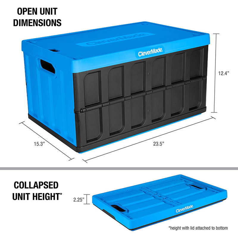 CleverMade Plastic Box, 64 Qt.