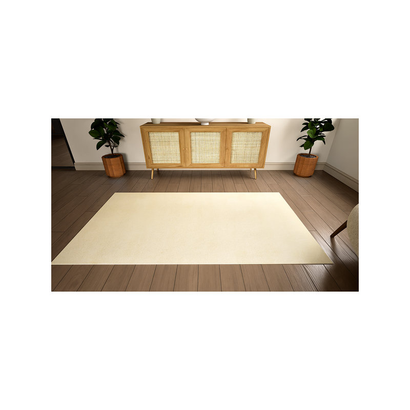 Striped Wool Hand Knotted Area Rug, 1.20m x 0.60m
