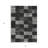 3' X 5' Black And Gray Geometric Washable Indoor Outdoor Area Rug