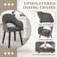 49.5cm H Luxury Fabric Upholstered Dining Chair with Wooden Legs-61276535-40986370