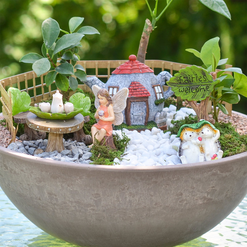 Barajas Wood Animals Fairy Garden