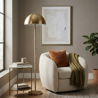 Brass Modern Livingroom Floor Lamp