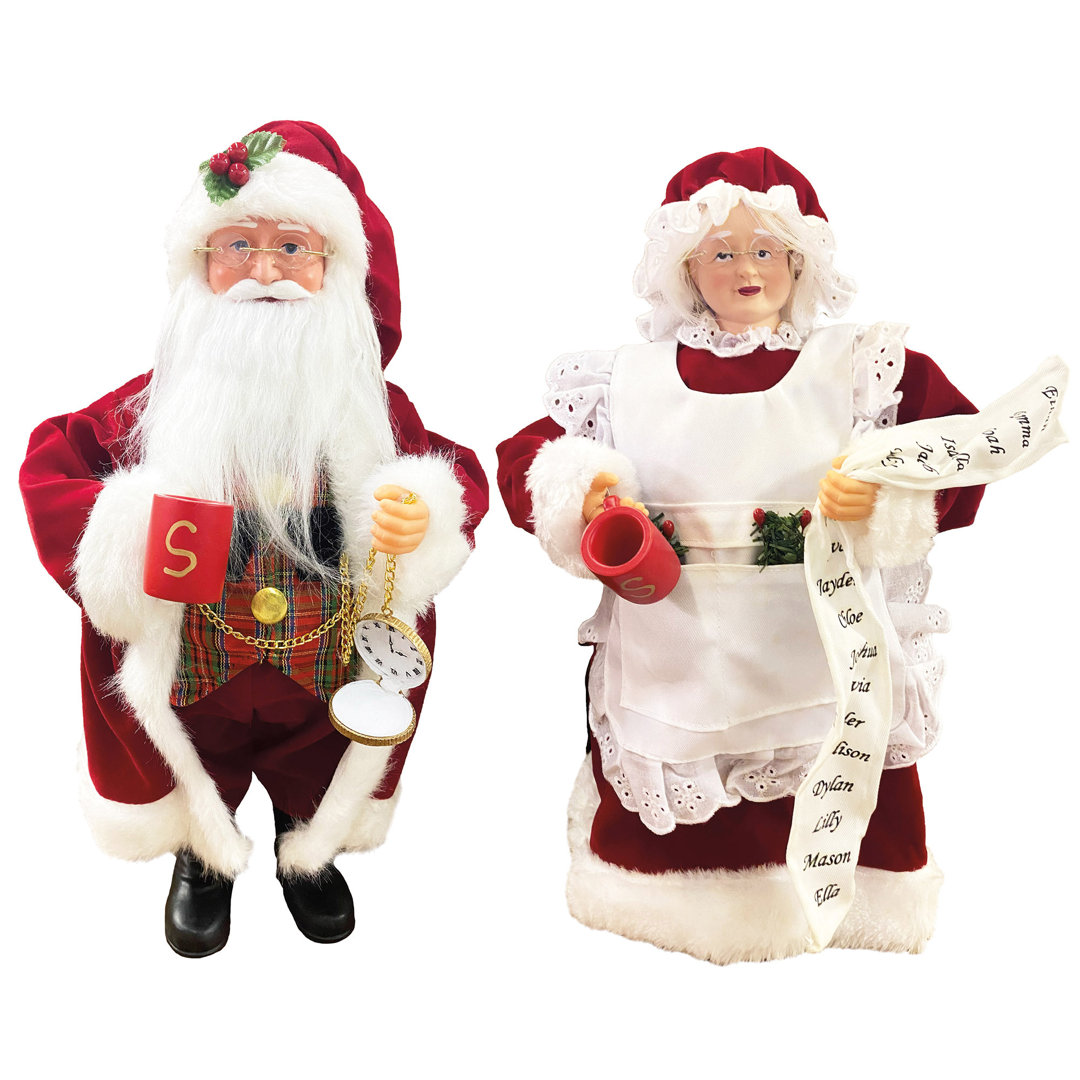 2 Piece Mr and Mrs Claus Set The Holiday Aisle®