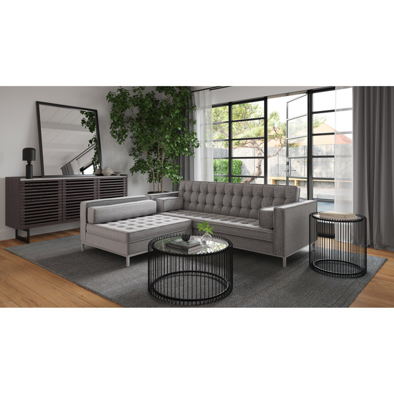 Saffia 83.75" Square Arm Sofa