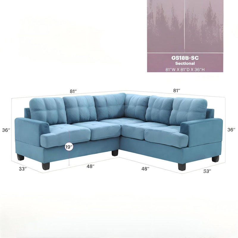 Sectional, AQUA
