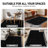 Scalloped Border Black/Cream Minimal Indoor Woven Area Rug-129437458
