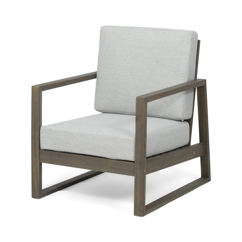 BELGIAN CLUB CHAIR, Gray, Dark Gray