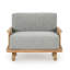 Hudson Outdoor Accent Chair Natural/Gray