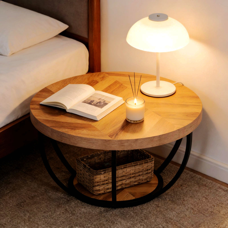 Table de bienvenue, table centrale, table basse, table basse ronde, Bois, Bois