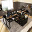 Ensemble de bureau de direction modulaire en 2 pièces avec tiroirs et étagères de rangement, poste de travail flexible en forme de L pour bureau à domicile-1703486264
