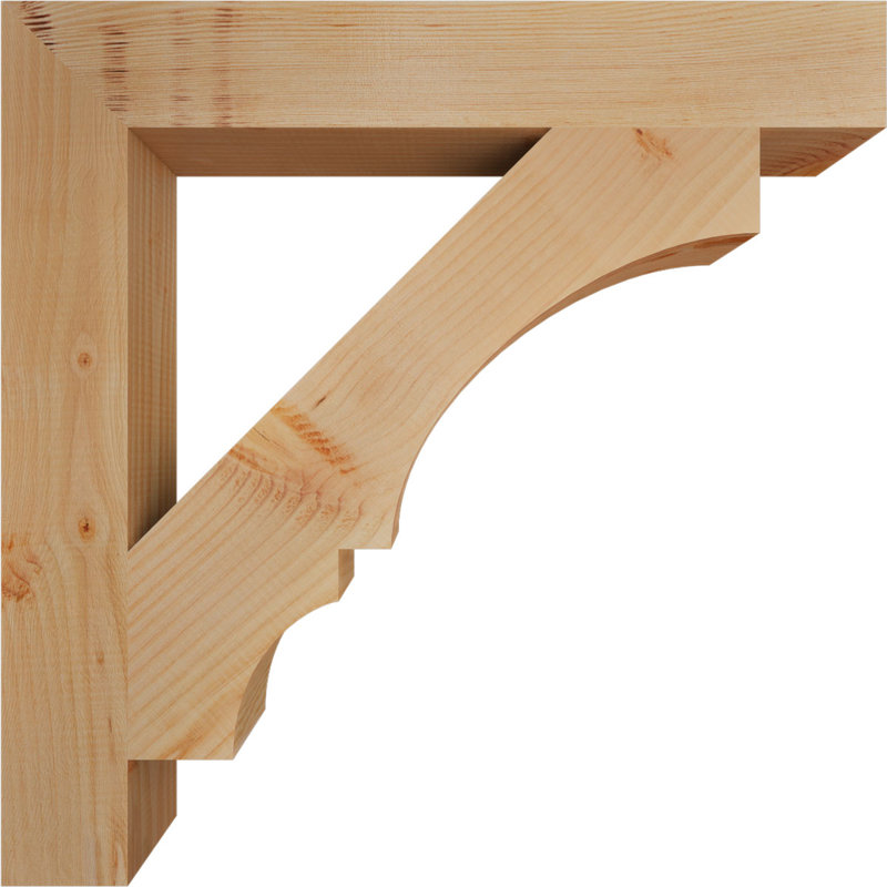Support de bloc Balboa, L 3 1/2 po x P 28 po x H 28 po, Sapin de Douglas lisse