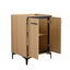 Base de meuble-lavabo 24 po avec portes doubles à fermeture en douceur Morella (lavabo non inclus)
