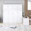 Grand lit escamotable mural grand format avec bureau intégré et armoires de rangement
